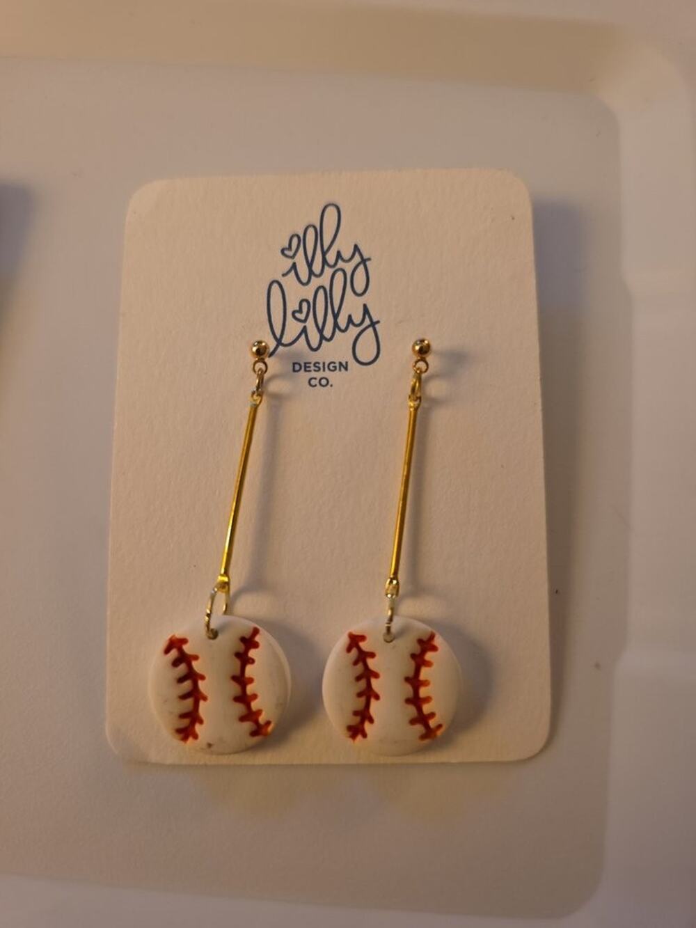 Illy Lilly Design Co. Baseball Earrings
